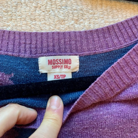 Mossimo Crewneck  Horse Shirt Xsmall. Purple. - Picture 9 of 9